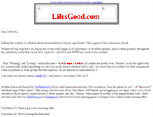 Tablet Screenshot of lifesgood.com